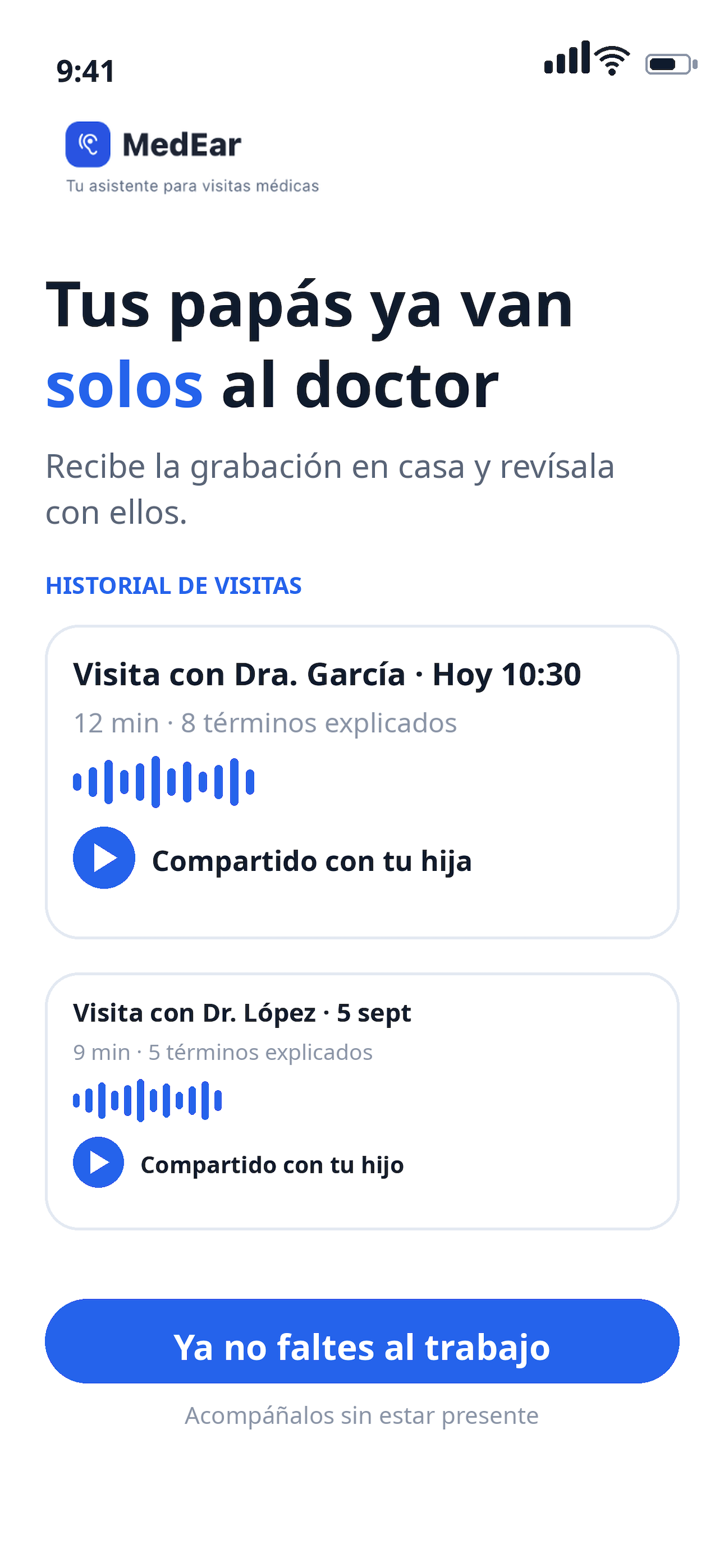 Comparte la visita con tu familia